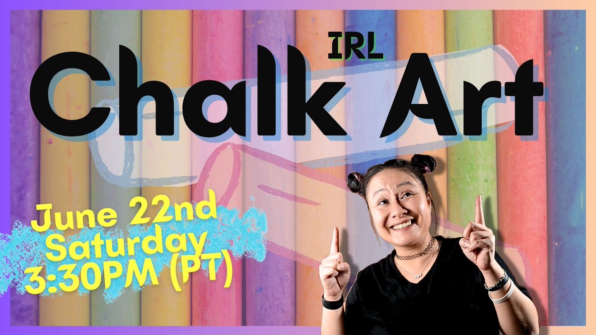 MerdreaStar's tweet image. AYoO Homies

This is my 2nd year to this art show! Heading out to the Chalk Art Festival &amp;amp; I can't wait to talk to all the amazing talented artists out there!

There's a heatwave today and stay cool out there 🥵

🌈Time to CHALK IT UP! 
twitch.tv/MerdreaStar 🔴
MerdreaTime (PT)