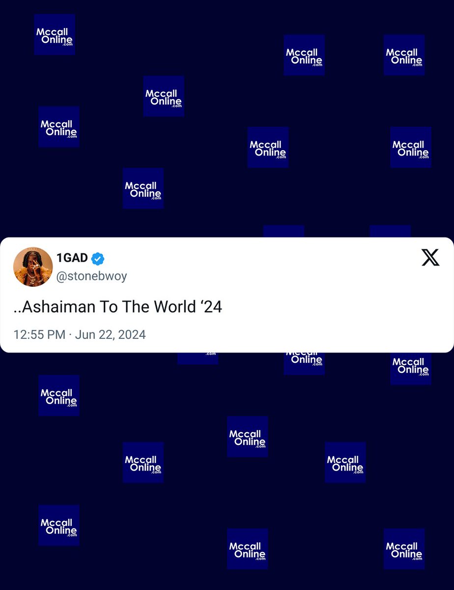 mccallkwadzo's tweet photo. #MccallOnlineNews®: Ghanaian reggae-dancehall icon and afrodancehall pioneer @stonebwoy has announced the return of his annual and biggest "give back to the community" outdoor event #AshaimanToDaWorld for this year after a one-year hiatus.
Swipe left ⬅️ for his post. https://t.co/gc4utwWLhS