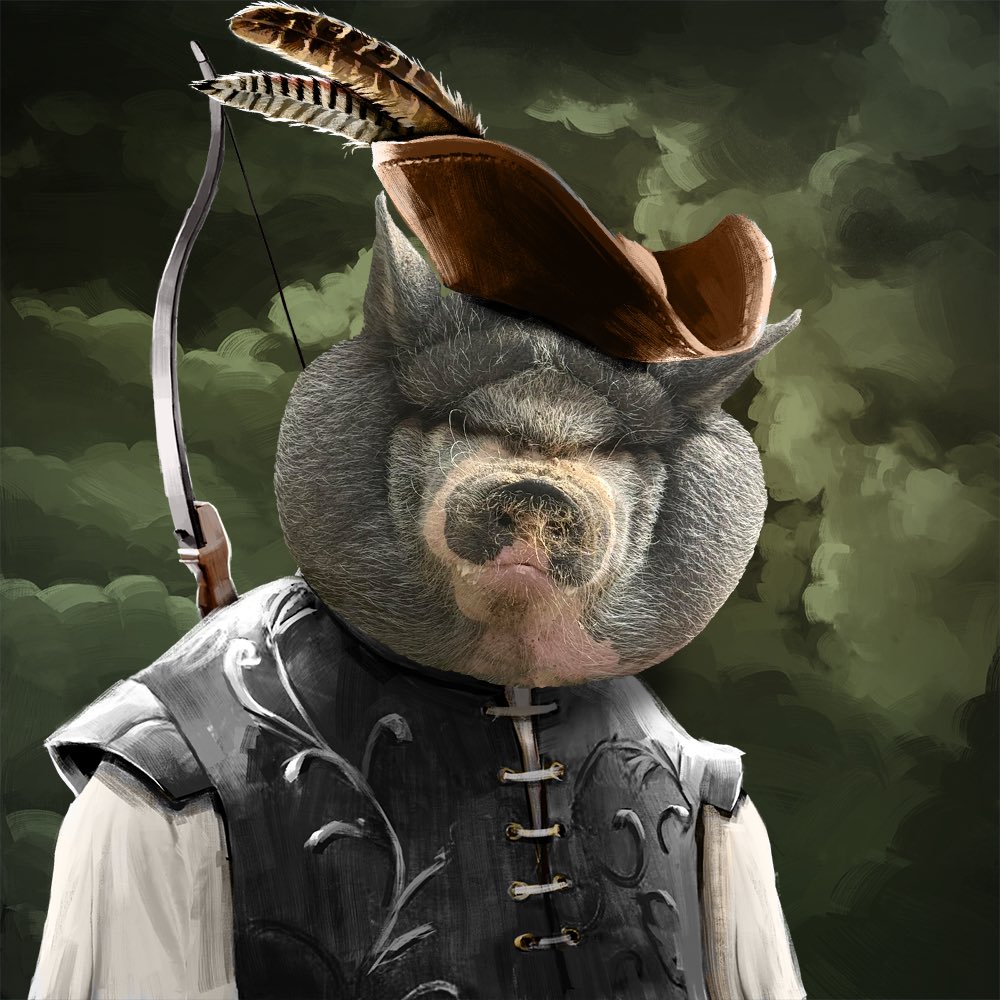 Captain9178's tweet image. I just spent $50 (which I’ll probably never get back) on this monstrosity and I absolutely love him. Robin Hood for the win!  $Nike 🐽