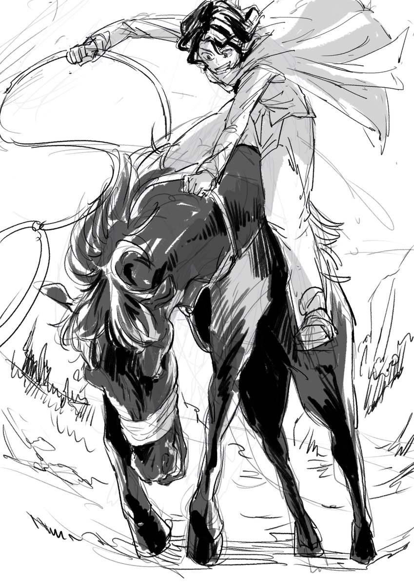 ウェスタンの時に見てた白昼夢　馬の名前はルックとcannonデール