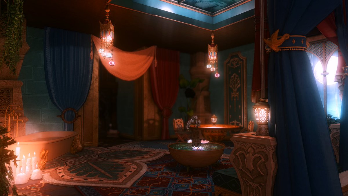 LevenorHousing's tweet photo. ✨The Royal Thavnairian Chambers 2.0✨

Crystal/Balmung
The Goblet 
Ward 25 Wing 1
Room 69

I wanted to share the address this time so please be respectful, thank you kindly. 🌹
#FFXIVHousing #FF14ハウジング #FF14Housing #hgxiv https://t.co/MG4sNvP1FO