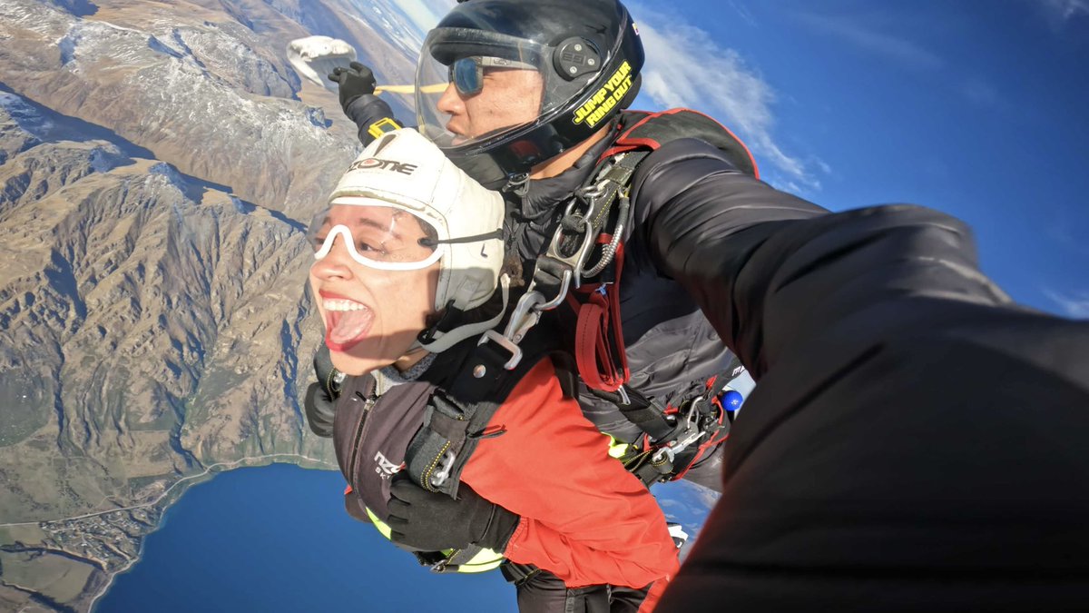 Bucket List ✅- skydiving in Queenstown, New Zealand! Surreal!