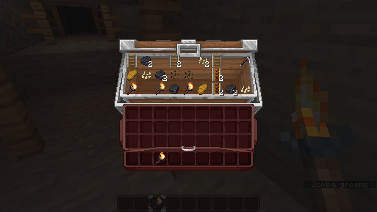 Shrimpsnail1's tweet image. For the percentage of people more interested in the rest of the GUI progress, I will try to keep you all updated on it, so here are some of the container UIs