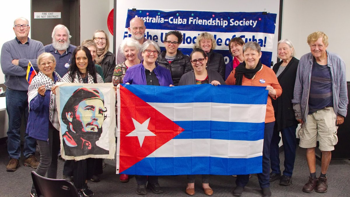 Australia-Cuba Friendship Society (Brisbane) hosts the  Cuban Ambassador and Consul, during 'From Australia to Cuba with Love' campaign, and says 'End the Blockade! Take Cuba off the List of State Sponsors of Terrorism!' #aus2CubawithLove #offthelist #UnblockCuba <a href="/EmbassyCubaAUS/">Embassy of Cuba in Australia</a>