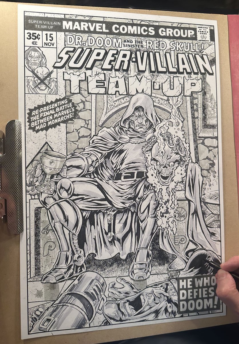 SD_Comic_Con's tweet photo. Don't wait on this one! @james_heffron has opened up just five #SDCC commission slots for 11x17 Cover Re-Creations. More info: https://t.co/W45lPGOLej https://t.co/WJUdOWOwda