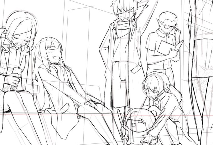 全員大集合的なやつを私も描きたいぃいい
期間内には間に合わんかもだがチャレンジだ
まだまだ沢山描かないとラフも終わらんぞ!😅 