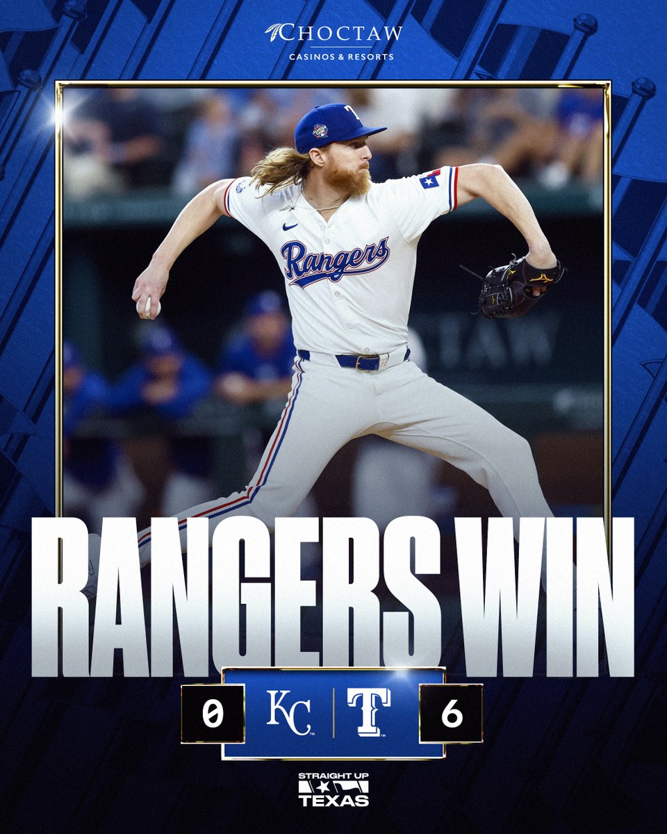 Rangers's tweet image. Saturday shutout. #StraightUpTX