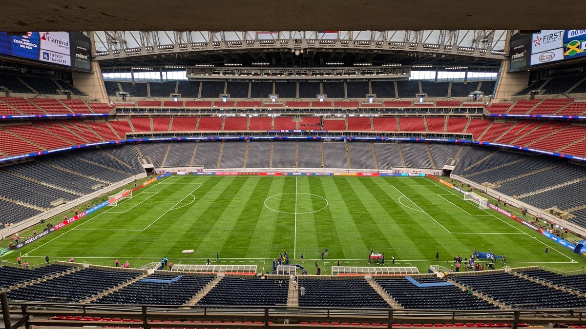 John Strong (@johnstrong) on Twitter photo A scorcher outside today, but nice and climate controlled inside NRG Stadium, thankfully for me! It'll be rocking tonight as Mexico and Jamaica kick off their Copa America campaigns, live on FS1 after Ecuador vs Venezuela A scorcher outside today, but nice and climate controlled inside NRG Stadium, thankfully for me! It'll be rocking tonight as Mexico and Jamaica kick off their Copa America campaigns, live on FS1 after Ecuador vs Venezuela