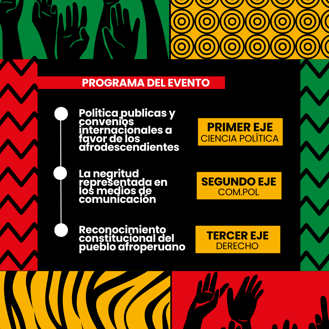 CecipUNMSM's tweet photo. #Cecip_INVITA al conversatorio "Harambee: Construcción Política y Reivindicación del Pueblo Afroperuano"✊🏽✊🏾✊🏿

¡Entrada libre, regístrate! 🔗https://t.co/8rU6VnntTk

Habrá destacados expositores, presentación musical, coffee break y premios. 🎶✨ https://t.co/HnJy2e6Syf