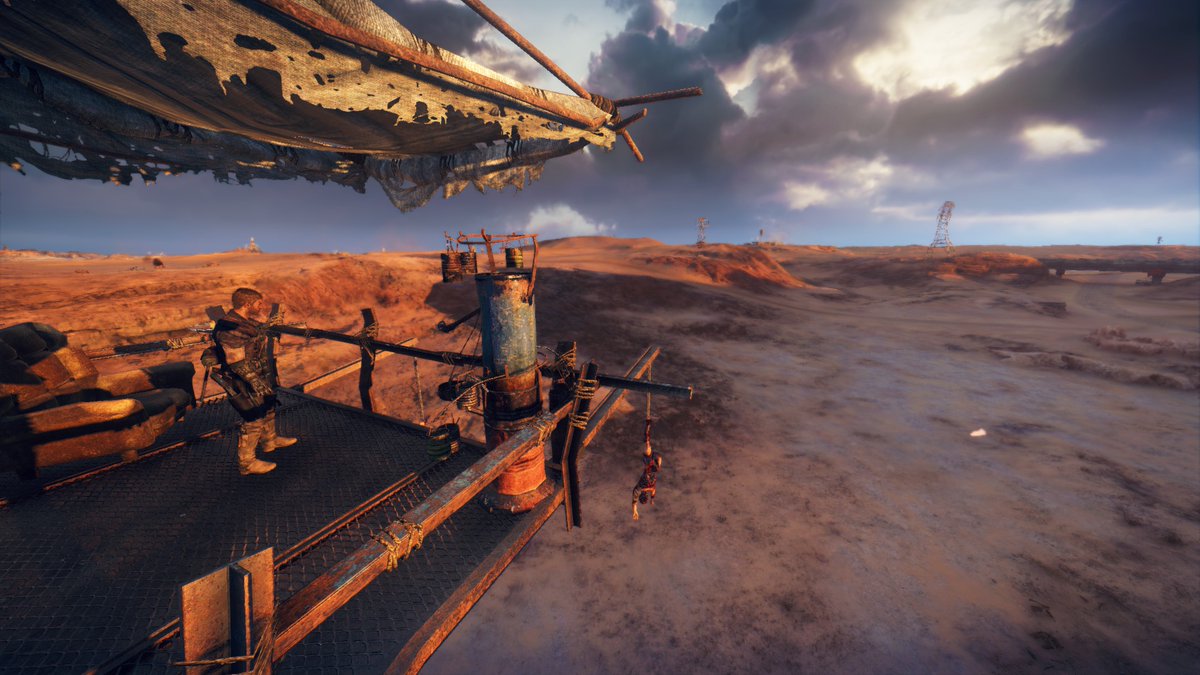 "From up here, it doesn't look too bad..."