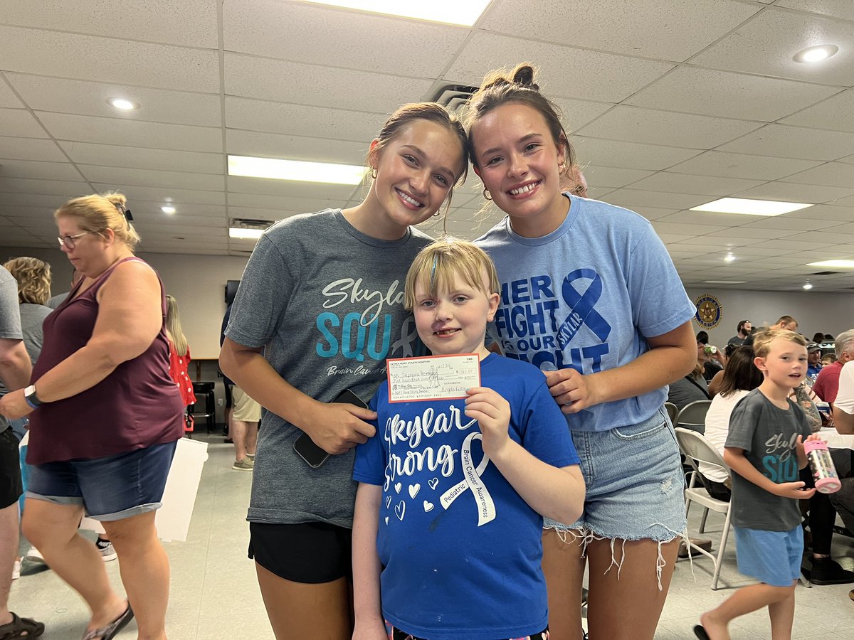 Seniors Kya and Karsyn devised a plan to make and sell Boba Tea at school this spring as a fund raiser. Tonight, they were able to donate the proceeds to Skylar and her family.
#SkylarStrong