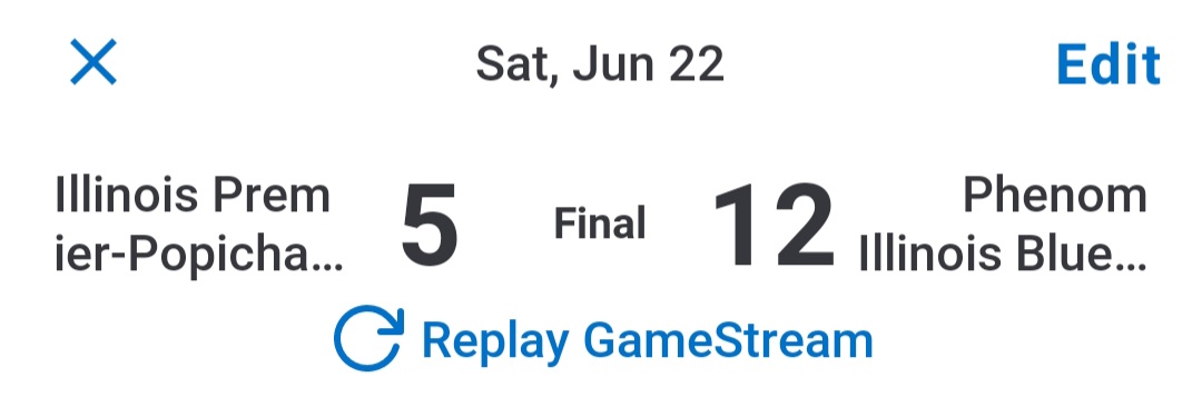 Phenom Illinois '25 Blue (@phenomil2025) on Twitter photo W 12-5 <a href="/DiamondSportsPr/">Diamond Sports Promotions</a>
<a href="/XanderShanko1/">Xander Shevchenko</a> 4.2IP 6H 2ER 3K
2-hit efforts <a href="/rj_wolski1119/">RJ Wolski</a> (HR💣) <a href="/GavinGrummer10/">Gavin Grummer</a> (3B) <a href="/LiamSullivan_11/">Liam Sullivan</a> (2B) <a href="/JamesDr76177900/">James Dreher</a>, <a href="/calther07/">christian alther</a>, <a href="/mason_leske/">Mason Leske</a>
Outstanding defense by all
<a href="/GabeWink39/">Gabe Winkelman</a> <a href="/gabe00100859/">gabe</a>
<a href="/ConnerMcLean22/">Conner McLean</a>
<a href="/DylanVisvadra17/">Dylan Visvadra</a>
Semi's tmrw W 12-5 <a href="/DiamondSportsPr/">Diamond Sports Promotions</a>
<a href="/XanderShanko1/">Xander Shevchenko</a> 4.2IP 6H 2ER 3K
2-hit efforts <a href="/rj_wolski1119/">RJ Wolski</a> (HR💣) <a href="/GavinGrummer10/">Gavin Grummer</a> (3B) <a href="/LiamSullivan_11/">Liam Sullivan</a> (2B) <a href="/JamesDr76177900/">James Dreher</a>, <a href="/calther07/">christian alther</a>, <a href="/mason_leske/">Mason Leske</a>
Outstanding defense by all
<a href="/GabeWink39/">Gabe Winkelman</a> <a href="/gabe00100859/">gabe</a>
<a href="/ConnerMcLean22/">Conner McLean</a>
<a href="/DylanVisvadra17/">Dylan Visvadra</a>
Semi's tmrw