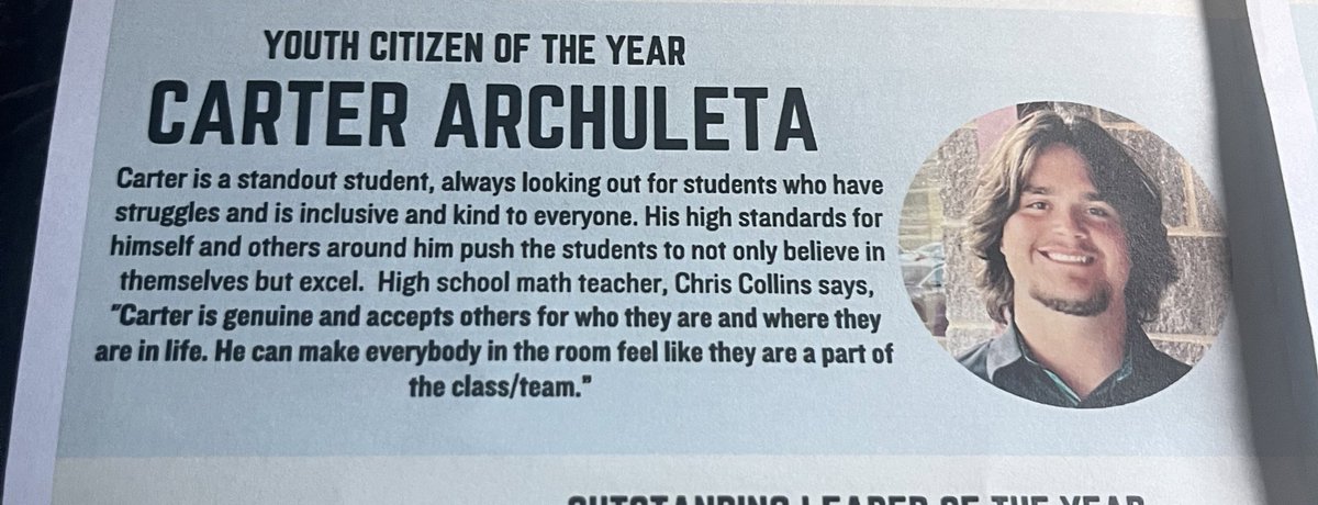 I’m so blessed to live in this amazing community! I was recently voted as youth citizen of the year! I want to thank my parents, I would not be here without them, and I want to thank the community of Douglas! #youthcitizenoftheYear