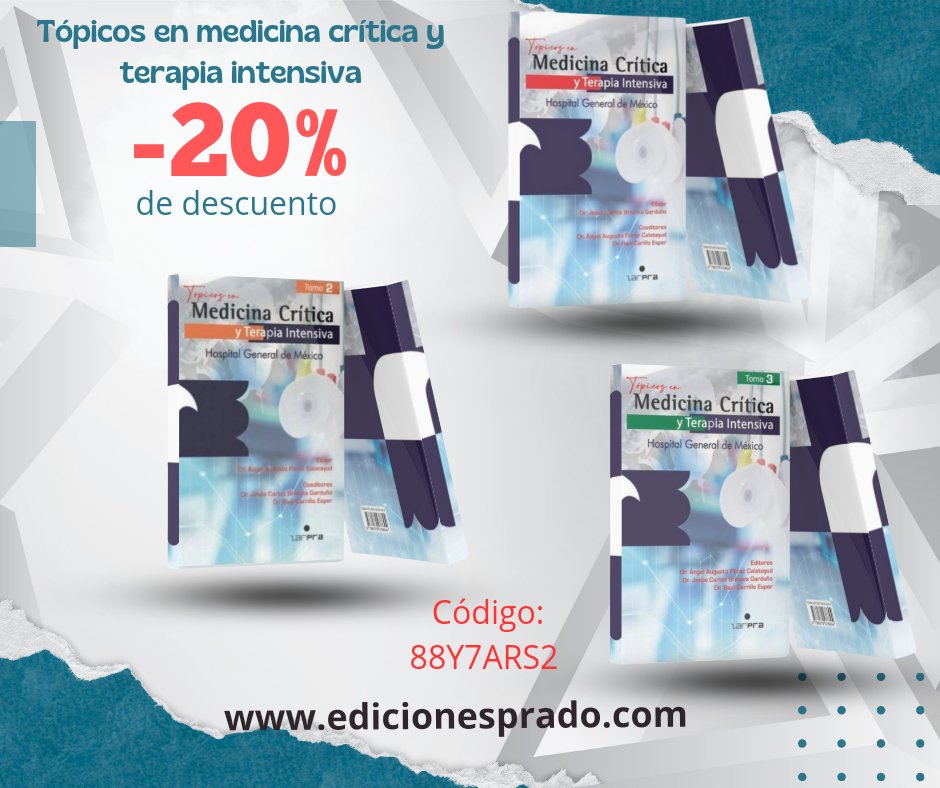 ediciones_prado's tweet photo. 💥Por tiempo limitado, nuestra tienda web cin descuento 🤩
https://t.co/Bm9M24c6Bq
#edicionesprado #salud #medicina #hospitalgeneraldemexico #MedicinaCritica #terapiaintensiva #México #educacionmedicacontinua #estudiantesdemedicina https://t.co/KIjT5pvjVt