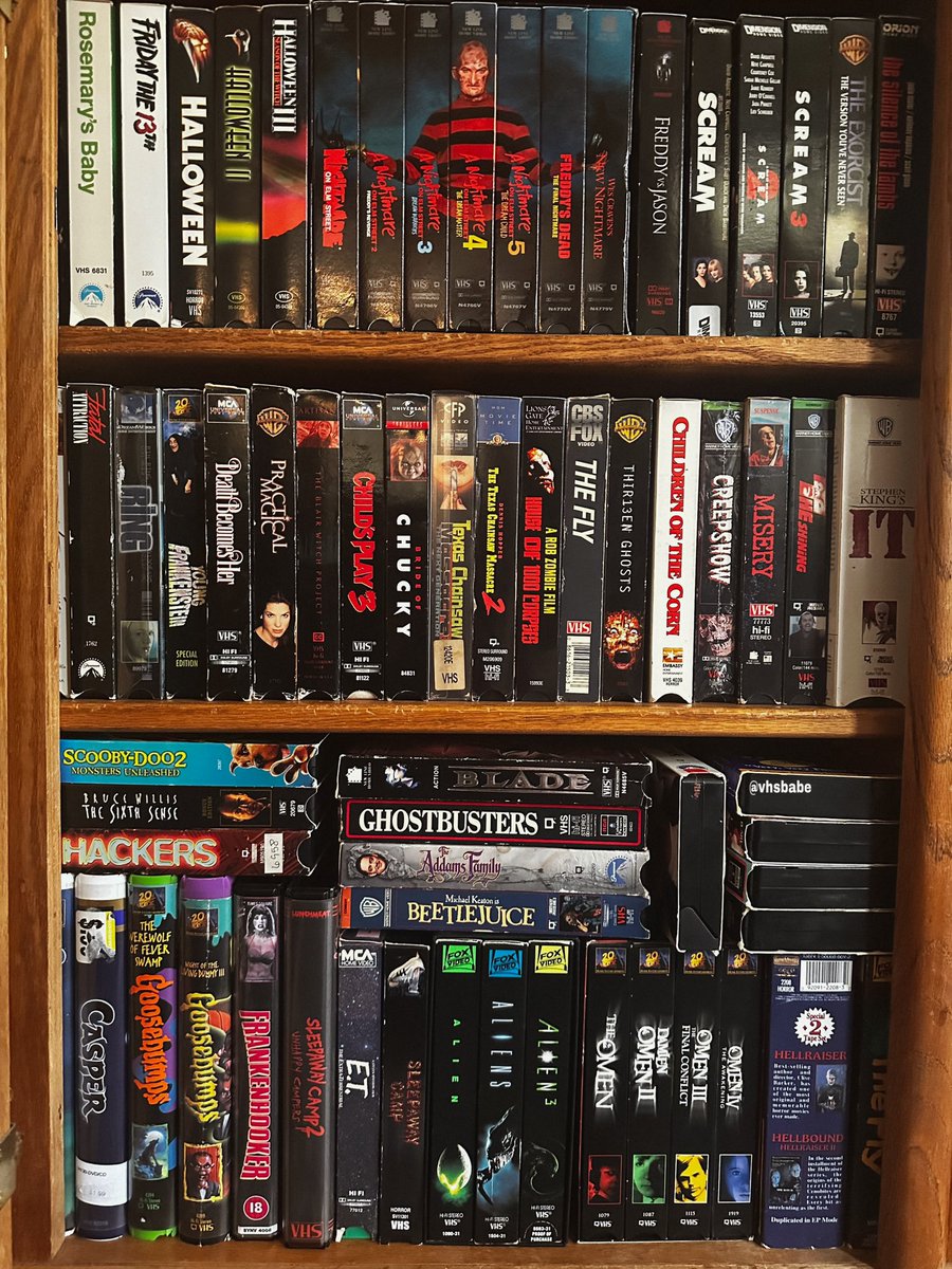 vhsbabe's tweet photo. which one of my movies are you grabbing first? https://t.co/xGpiFT3W9l