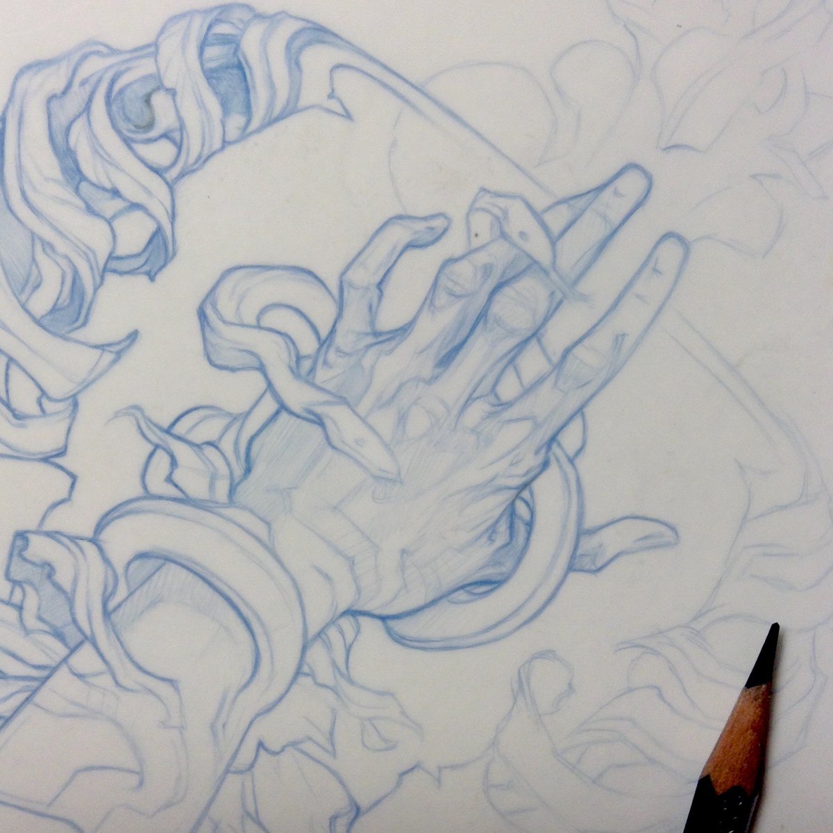 Some days I draw ALL the fingers. patreon.com/wyliebeckert