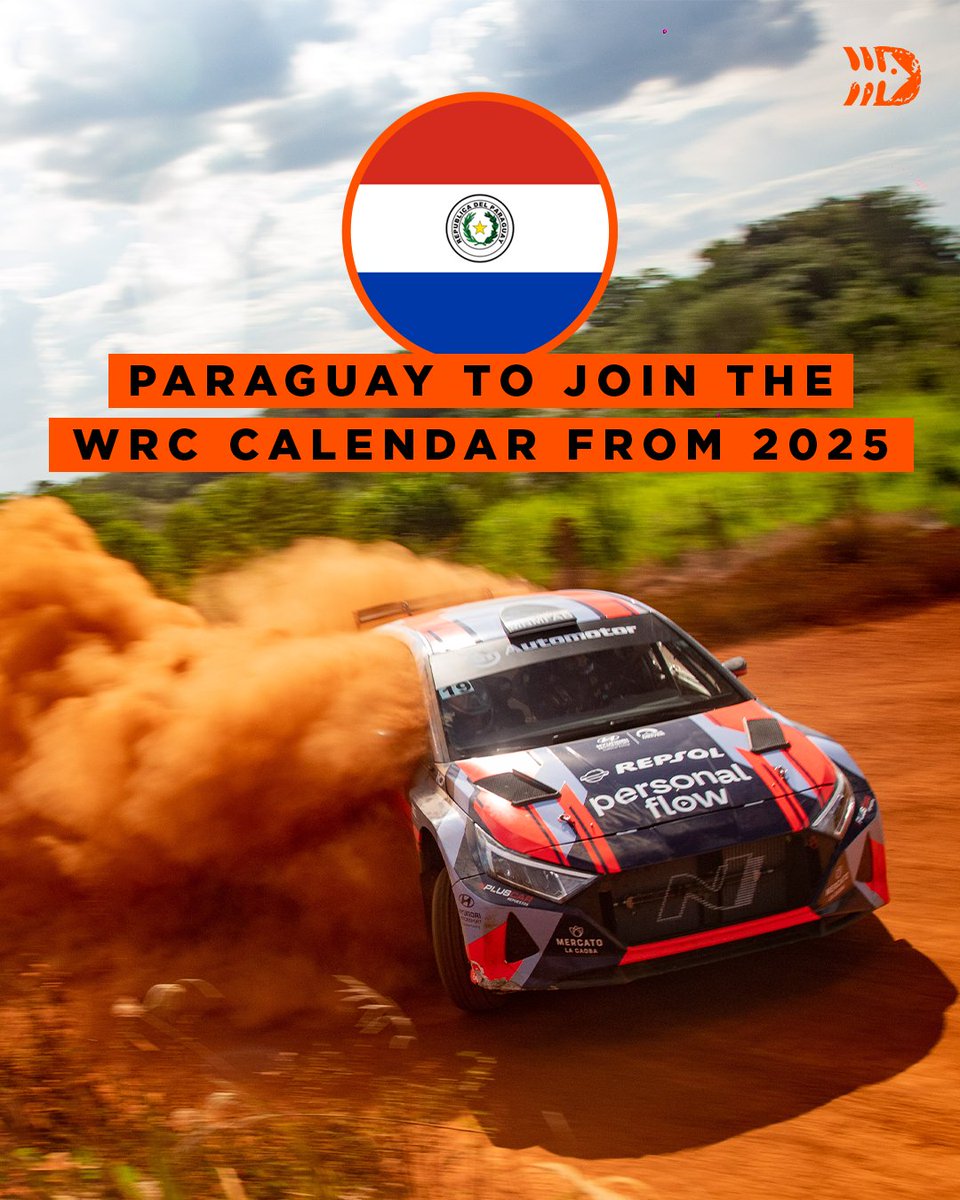 Paraguay will join the #WRC calendar from next season on a multi-year contract – with President Santiago Peña announcing the deal 🇵🇾

Full story 👉 dirtfish.com/rally/wrc/para…