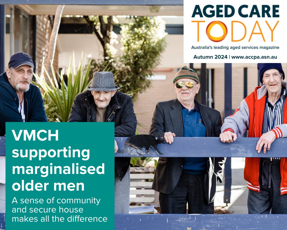 ageing_au's tweet photo. There is a shortage of #securehousing for #olderpeople in Australia, but organisations like VMCH are making a difference. Find out how they’re supporting marginalised older men, in our latest issue of #AgedCareToday > https://t.co/e1N5IQH3q6 https://t.co/nVYgNPqI0z