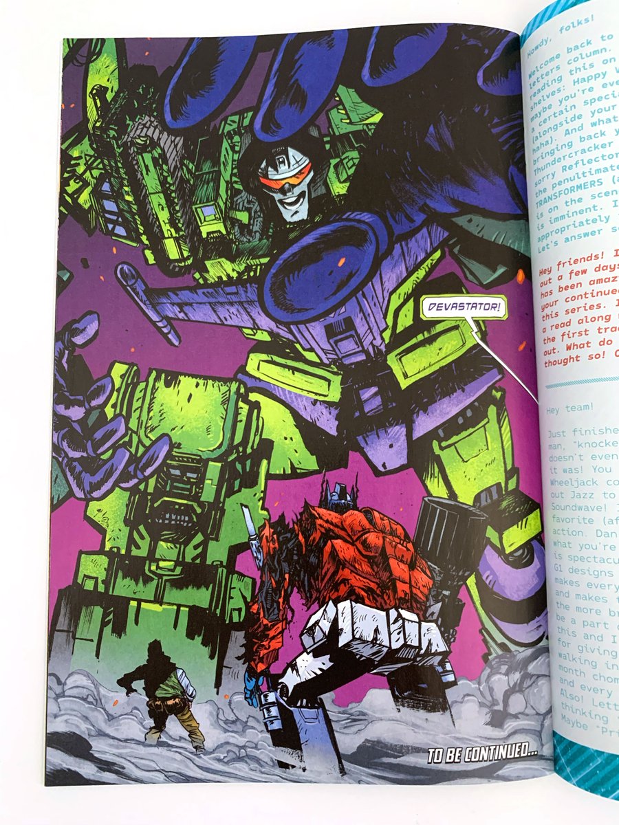 ✉️My letter got published in <a href="/Skybound/">Skybound Entertainment</a> 's Transformers #5! To top it off, I got it signed by <a href="/danielwarrenart/">Daniel Warren Johnson</a> . Prime’s contemplative reflection in Megatron’s cannon makes for an iconic cover, and DWJ's sig absolutely pops. Excited to have my own little moment in this fun series