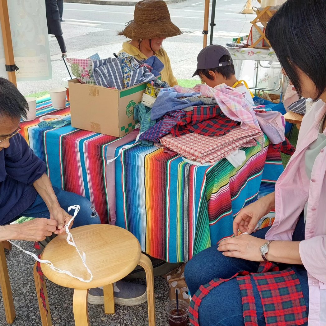 moemore's tweet image. にぎまちさんと
身近なワークショップ
針金ハンガー作り
フェアトレードワークショップ