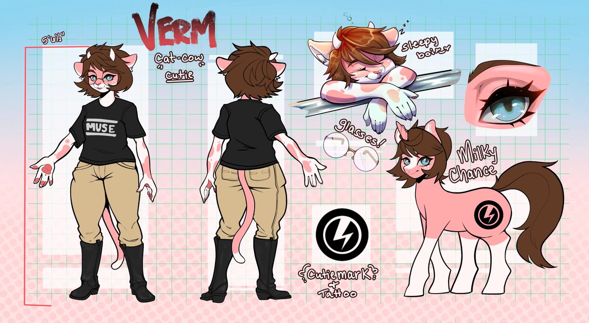 What a sleepy boy ☺️☺️ 

Ref sheet com for <a href="/LazySundayAD/">Verm</a> 

#furryartist