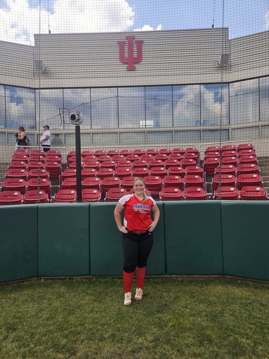 Warriorettes Senior Catcher <a href="/MorganPool1/">Morgan Pool</a>  representing Scottsburg Softball at the <a href="/SCAIndiana/">Softball Coaches Association of Indiana</a>  All-Star Game!  We're so proud of you, Mo!! 👏🥎💜💛 <a href="/scsd2athletics/">Scottsburg Athletics</a> <a href="/MSConference/">Mid-Southern Conference</a>