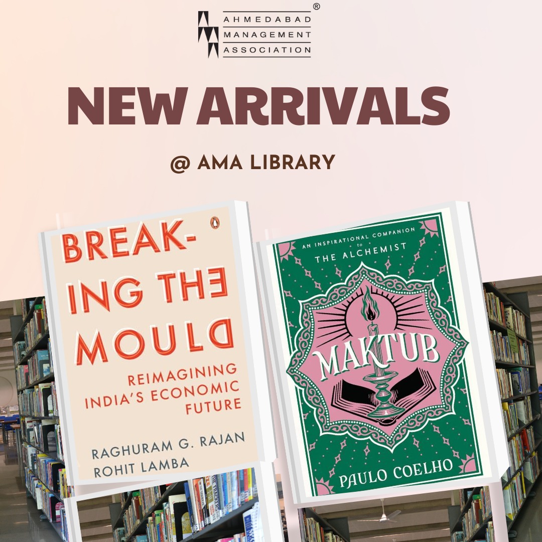 ama_ahmedabad's tweet photo. Looking for Your Next Favorite Book? 

Discover It at AMA Library &amp; Publications - Your Ultimate Reading Destination! With a diverse collection ranging from business to fiction, we cater to all readers. 

#ama #amaindia #growprofessionally #book #library #amalibrary #ahmedabad https://t.co/XzBhPMkhG2