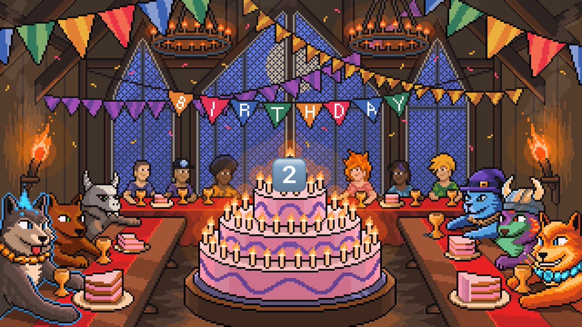 HodlerWW's tweet photo. Look who’s turning 2 today!!! 👀… Happy 2nd Birthday @MoonrunnersNFT .  The best is yet to come. We stay FOREVER Moonrunnin’ 🐺🌕 …. Awoooooooooooo @Antixeth congrats 🐺👑🍾🎉 https://t.co/6A3skB5Syb
