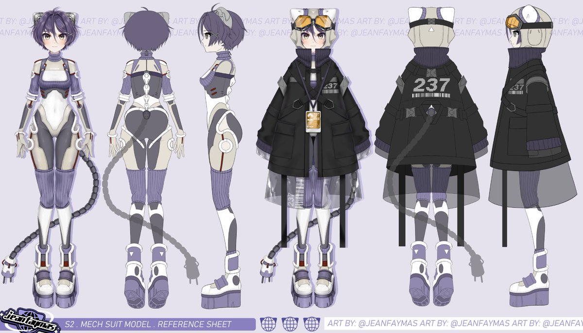 jeanfaymas's tweet image. Reference Sheets Seasons 1-3
#Jetsketch | #Jeanmeme 

Art: self made | L2D: @hamsterCrumbs | 3D: @Nereveree_ | Mecha: @harryych 

Twitch.tv/jeanfaymas