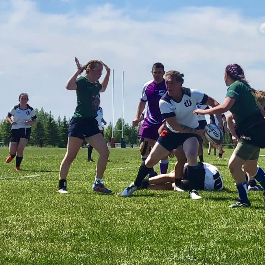 icons_women's tweet photo. ๐จTODAY: 48-year-old Maeryn (Bart) Gellhaus, who self-identifies as transgender, celebrates his first rugby match manhandling women after 34 years on the menโs team. @clansmen_rugby https://t.co/o06PcOJ3Gd