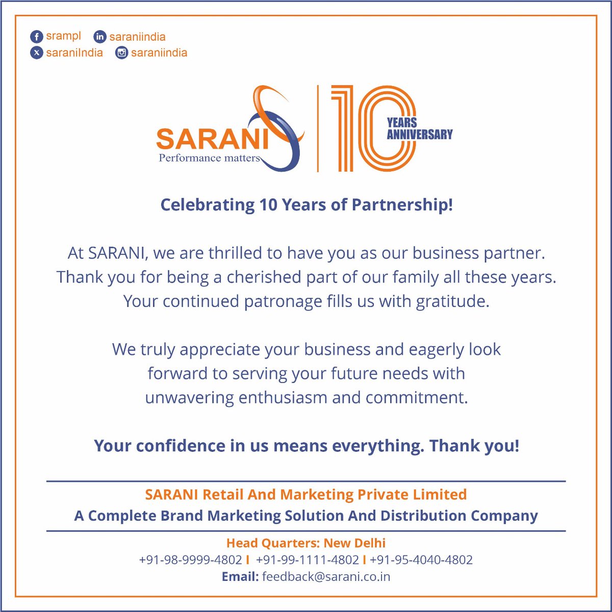 SARANI India tweet media