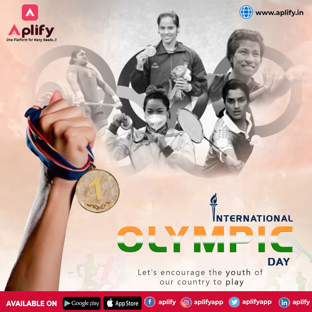 Aplifyapp's tweet photo. On this #International #Olympic Day, let us thank all the great #athletes & sportspersons throughout the years, who excelled and brought home #medals. #Aplify respects your determination, discipline, resilient efforts, & dedication.
#sports #boxing #wrestling #longjump #athletes https://t.co/cPXekVMwnG