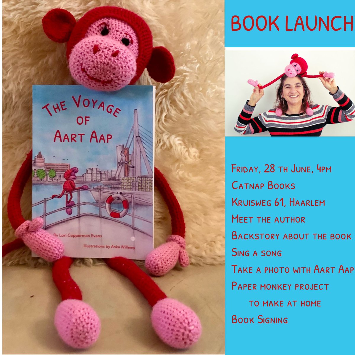 LoriEvansWrites's tweet image. I know only local people will be able to attend, but I'm still super excited and want to share that I will have a book launch event in a week at a brand new English language bookshop near my home in Haarlem, NL.