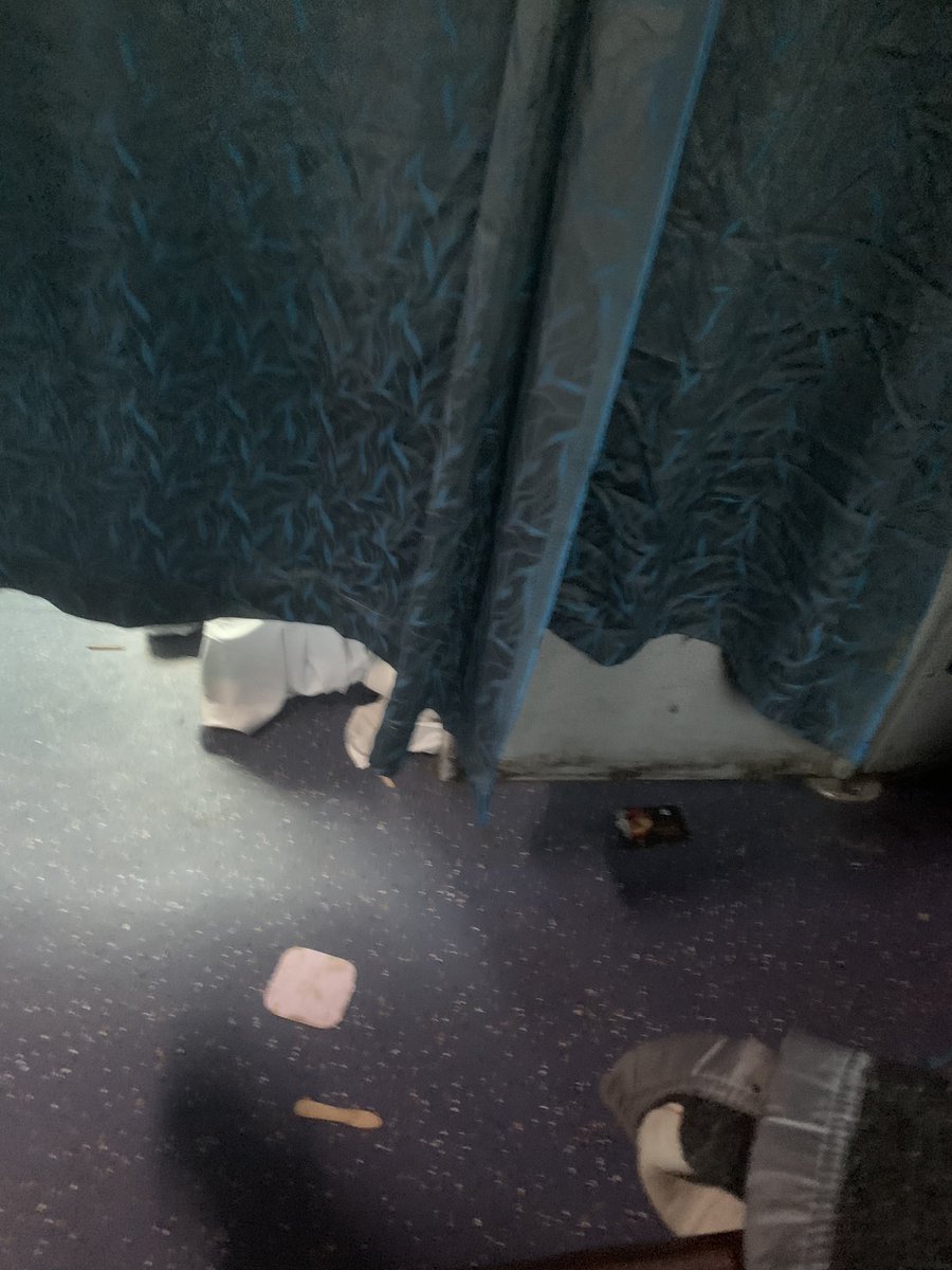 GuruKamini's tweet photo. @IRCTCofficial @PMOIndia so much litter, used sheets shoved under berth! https://t.co/a6rU0hzCHF