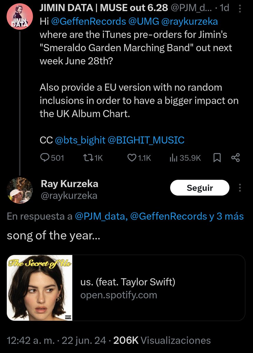 ⚘ੈ𝙰𝚛𝚒𝚊 𝚟𝚒𝚘 𝚊 𝙱𝚃𝚂 ༘⸙ tweet media