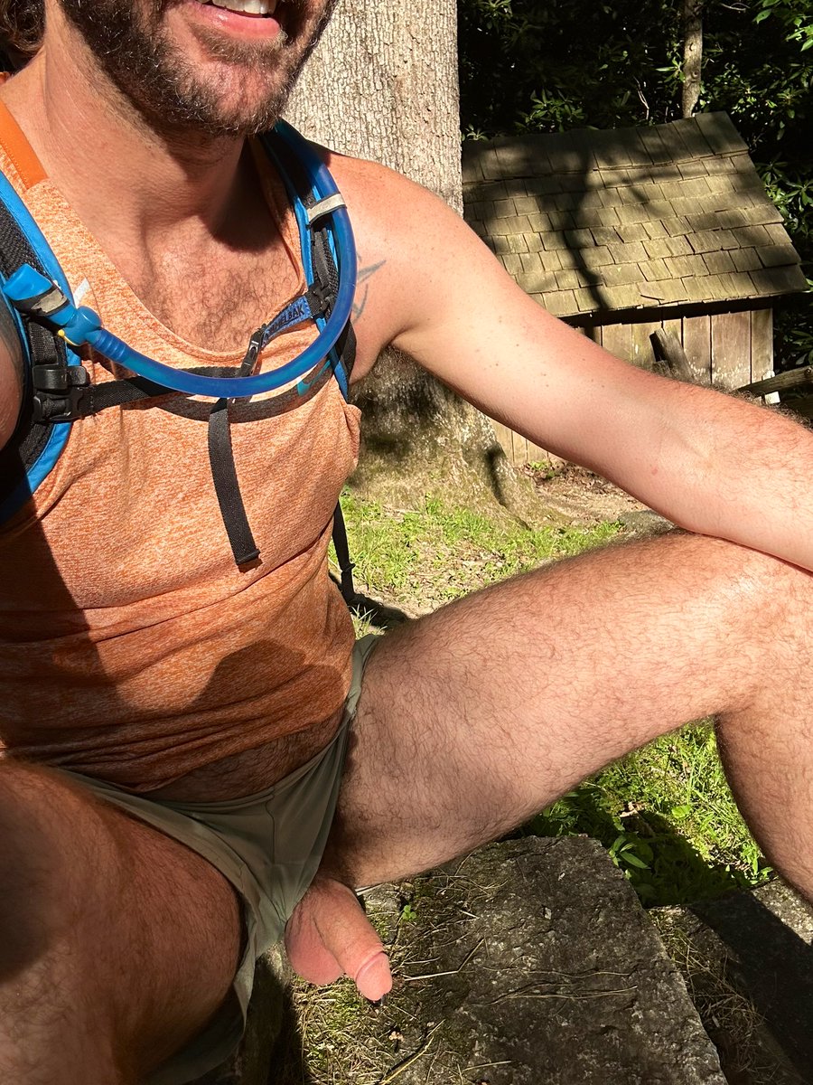 ricky710666's tweet photo. Even with getting out to camp in the Smokey Mountains… it is still hot… gotta let things breathe! #gay #princealbert #public #nude #fuzzy #otter #nudist #nudemale #pierced #balls https://t.co/gYVZ1UG1ly