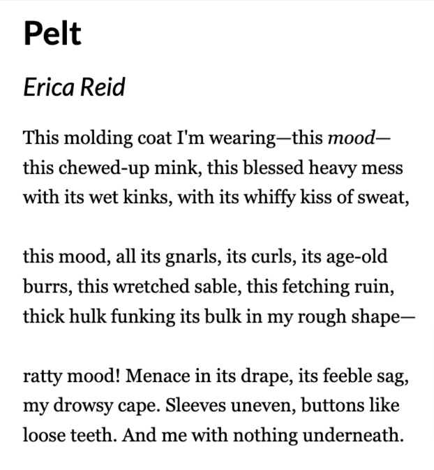 winningwriters's tweet photo. "Pelt", a poem by Erica Reid
https://t.co/LmND9mI4HX
@redrabbit via @Poetry_Daily and @AutumnHousePrs https://t.co/Jt3NCUKm0C