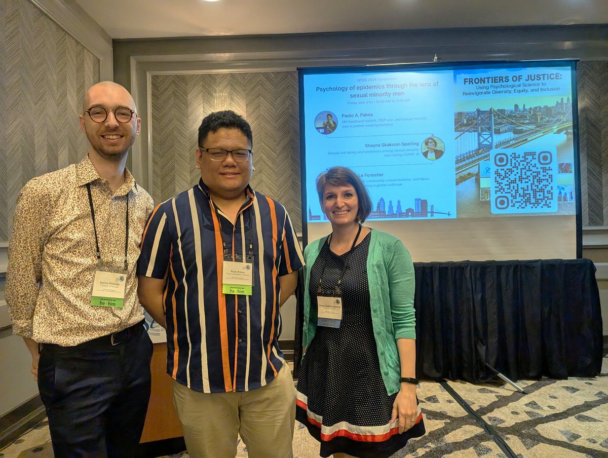 Dr. Shayna Sparling (@shaynagram) on Twitter photo Having a great time at my first <a href="/SPSSI/">SPSSI (spssi.bsky.social)</a> in Philly with <a href="/PaoloAPalma/">Paolo Palma, PhD</a> and @JoelLeForestier - we gave a great symposium, are attending fantastic talks, and are enjoying sampling the local fare. If you see us around, say "hi"! Having a great time at my first <a href="/SPSSI/">SPSSI (spssi.bsky.social)</a> in Philly with <a href="/PaoloAPalma/">Paolo Palma, PhD</a> and @JoelLeForestier - we gave a great symposium, are attending fantastic talks, and are enjoying sampling the local fare. If you see us around, say "hi"!