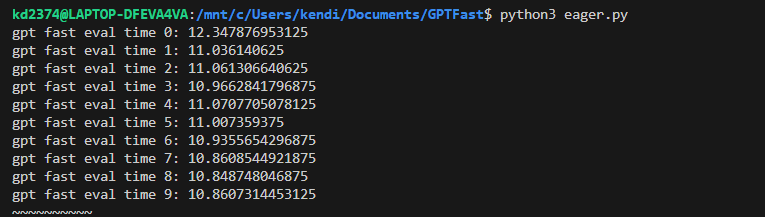 kd78277's tweet photo. GPTFast 0.3.0 https://t.co/jyxnu7cfjh is out! Here are the updates: 1. 𝗔𝗰𝗰𝗲𝗹𝗲𝗿𝗮𝘁𝗲𝘀 𝘁𝗿𝗮𝗻𝘀𝗳𝗼𝗿𝗺𝗲𝗿 𝗶𝗻𝗳𝗲𝗿𝗲𝗻𝗰𝗲 𝘀𝗽𝗲𝗲𝗱 𝗯𝘆 𝟳.𝟲-𝟵𝘅 2. INT4 GPTQ Quants 3. Optimized kernels for INT4 matmul 1/n https://t.co/cdH6lntkV8