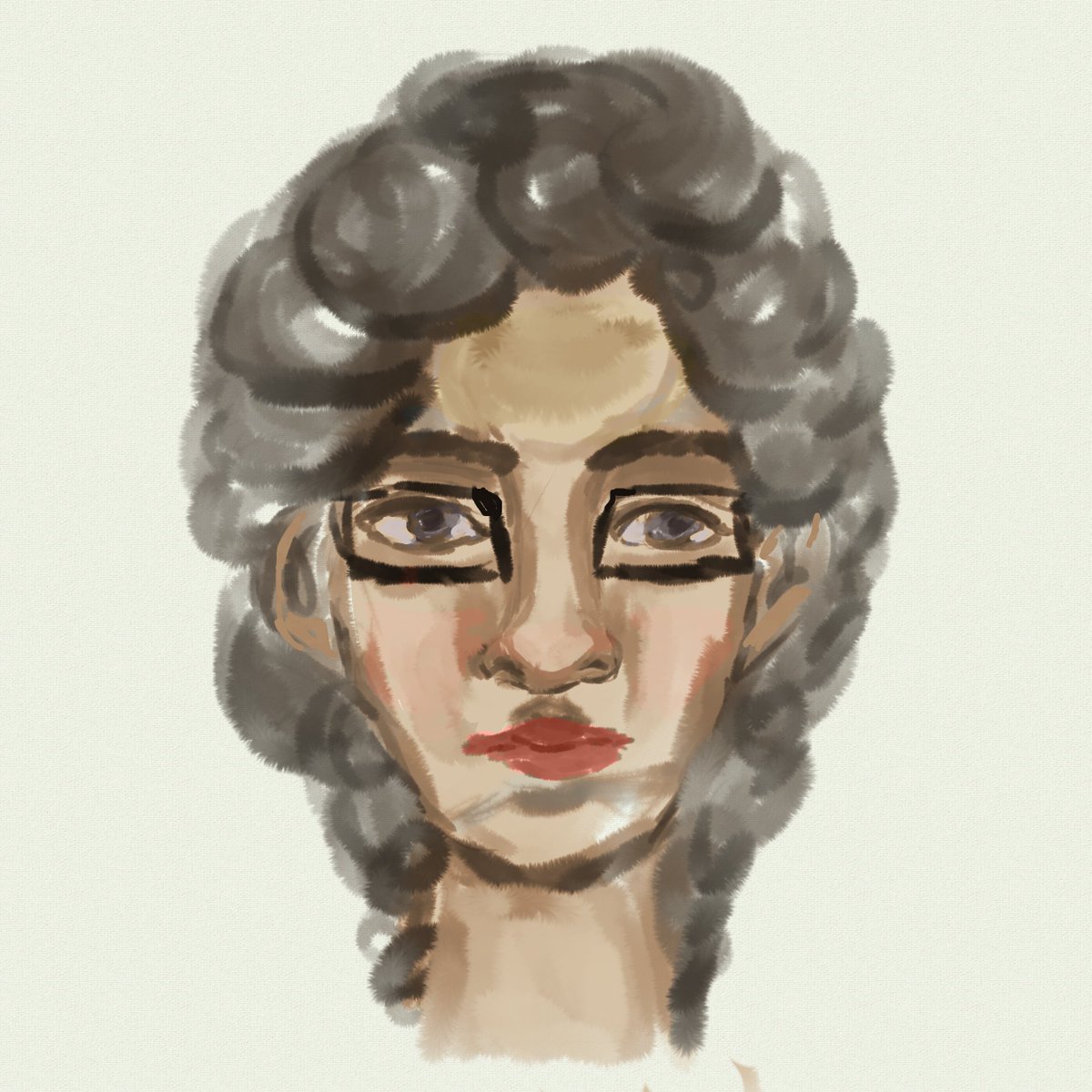 AngelyAnJing's tweet photo. Updated portrait #art #digitalart #digitalpainting #portrait https://t.co/PlziIeoXlp