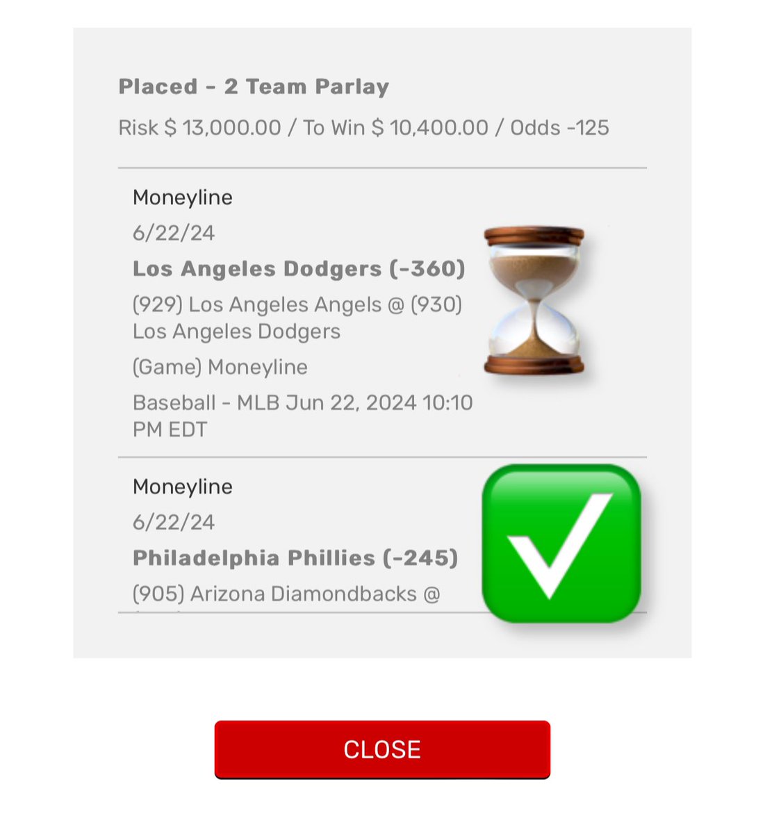 If this cashes for $10,400.00 -  TWO of you is getting a $400 cash app notification from me - must LIKE &amp; RETWEET to enter👇✅

Let’s keep cashing out &amp; giving back to the community 😮‍💨🔥

Phillis already handled business for VIP it’s up to the Dodgers! 
dubclub.win/r/NazEaster/