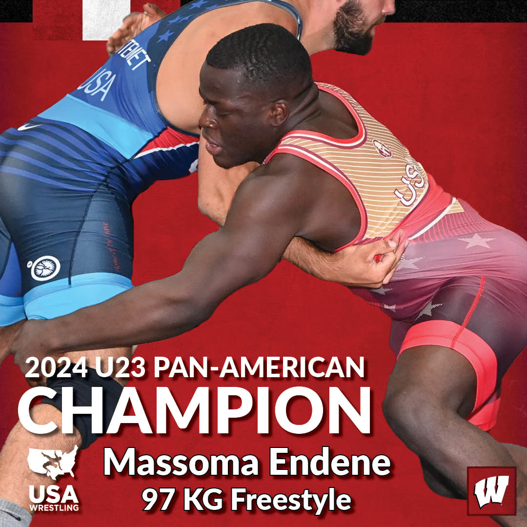 Wisconsin Wrestling (@badgerwrestling) on Twitter photo 2024 U23 PAN-AMERICAN CHAMPION! 🏆
Massoma Endene is undefeated in 97 KG men's freestyle & scores 28 unanswered points to earn the U23 crown
<a href="/USAWrestling/">USA Wrestling</a> U23 National Champion
<a href="/wrestling/">United World Wrestling</a> U23 Pan-Am Champion
Stay tuned next week for more exciting 🌎 news for <a href="/Endenemassoma/">mo</a> 2024 U23 PAN-AMERICAN CHAMPION! 🏆
Massoma Endene is undefeated in 97 KG men's freestyle & scores 28 unanswered points to earn the U23 crown
<a href="/USAWrestling/">USA Wrestling</a> U23 National Champion
<a href="/wrestling/">United World Wrestling</a> U23 Pan-Am Champion
Stay tuned next week for more exciting 🌎 news for <a href="/Endenemassoma/">mo</a>