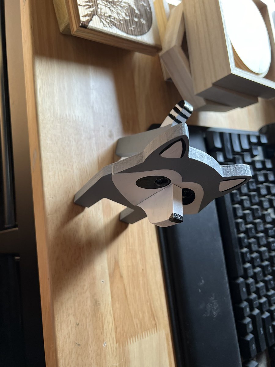 lasermonkey22's tweet photo. @alysia_jenifer Doing wooden trash pandas at the moment https://t.co/Etex3gLORh