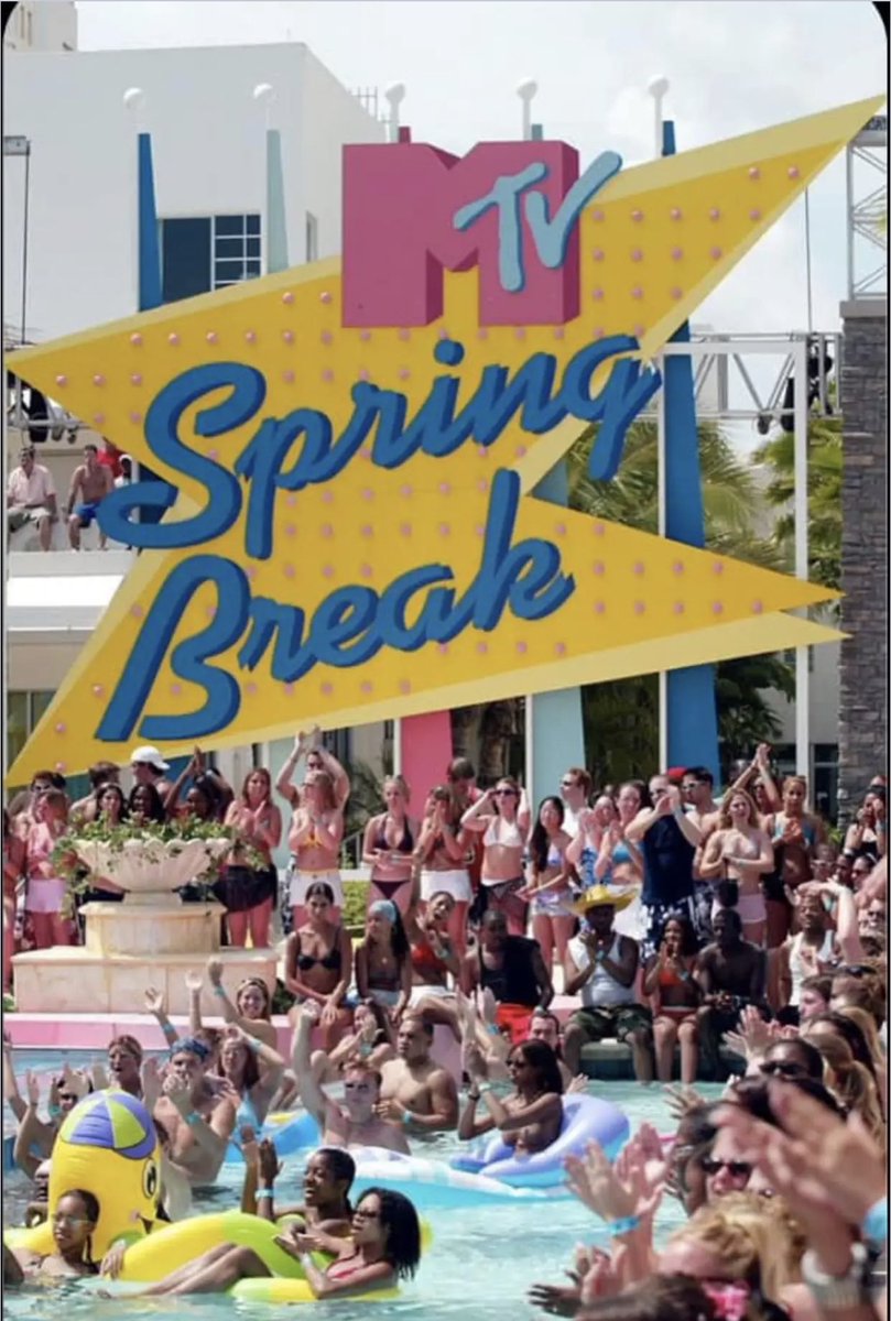 AuxGod_'s tweet photo. growing up, one of the few things we wanted to go to as adults was “MTV Spring Break”☀️📺 https://t.co/L0BwDS5WC3