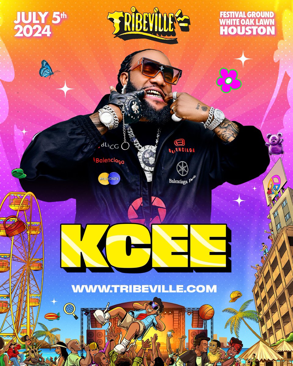 DUKE (@dedukeosy) on Twitter photo Confirmed <a href="/iam_kcee/">BAD MAN KCEE โค๏ธ๐๏ธ</a> will be performing live at <a href="/tribevillefest/">Tribevillefest</a>
Houston on July 5th!! Get your tickets now
๐ดโฎ๏ธ <a href="/tribevillefest/">Tribevillefest</a>
๐ Friday JULY 5th
๐ White Oak Music Lawn
๐ Tribeville.com
๐ฏ GAMES!! ๐ VENDORS ๐๏ธ INSTALLATIONS ๐๏ธ PHOTO BOOTHS ๐ก FERRIS WHEELS # Confirmed <a href="/iam_kcee/">BAD MAN KCEE โค๏ธ๐๏ธ</a> will be performing live at <a href="/tribevillefest/">Tribevillefest</a>
Houston on July 5th!! Get your tickets now
๐ดโฎ๏ธ <a href="/tribevillefest/">Tribevillefest</a>
๐ Friday JULY 5th
๐ White Oak Music Lawn
๐ Tribeville.com
๐ฏ GAMES!! ๐ VENDORS ๐๏ธ INSTALLATIONS ๐๏ธ PHOTO BOOTHS ๐ก FERRIS WHEELS #