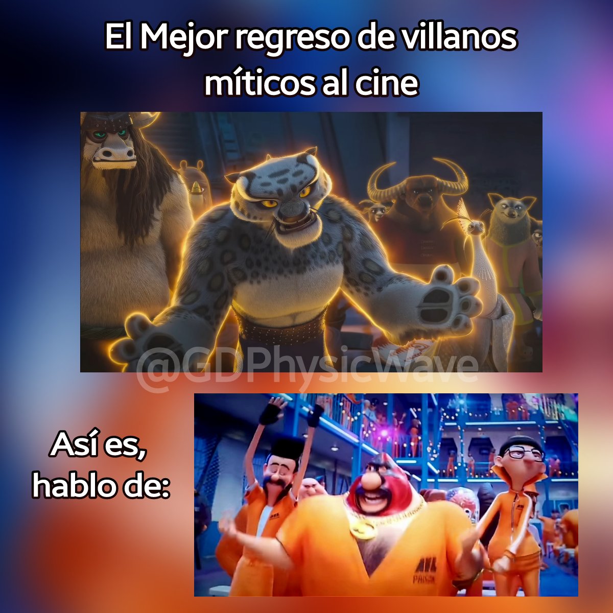 GDPhysicWave's tweet photo. Aquí es cuando te das cuenta que hasta Illumination se papeo a Dreamworks en #MiVillanoFavorito4 https://t.co/bxABZM6amF