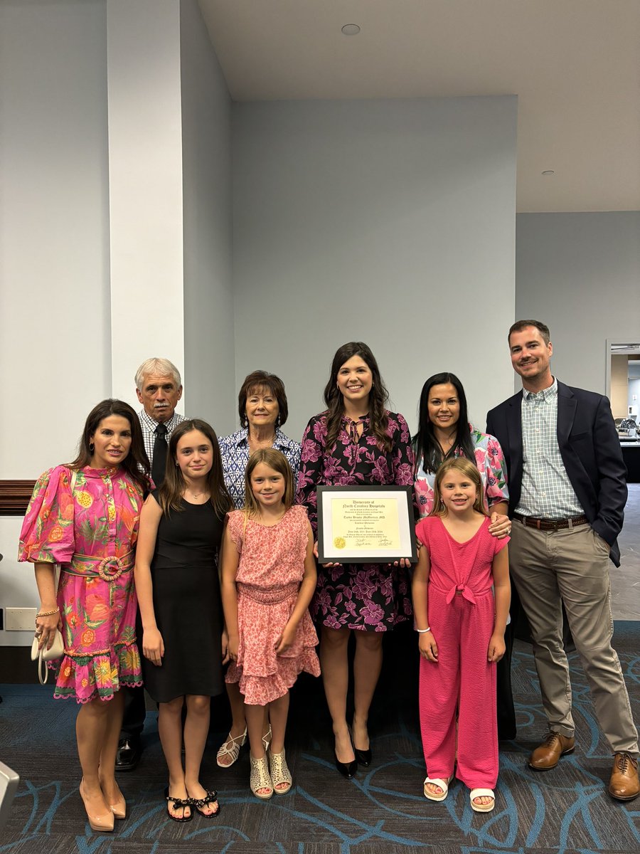 Congratulations <a href="/MCinblack03/">Tayler McMurtrey</a> on her UNC Residency Graduation. We are so proud. #drtayler