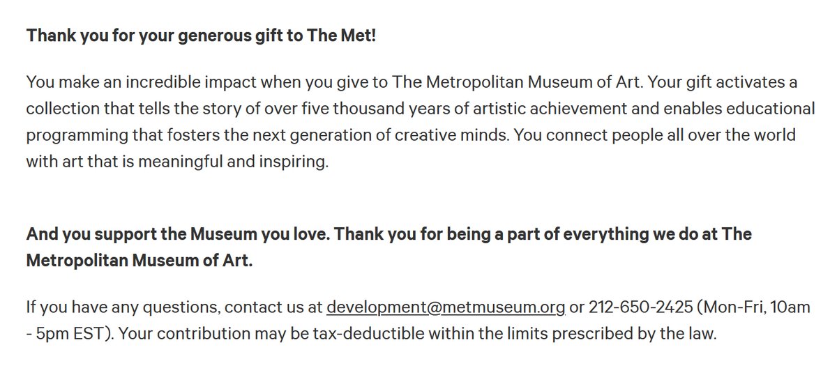 [DONATION MADE!]

With all of your support, we were able to donate $187 to The Costume Institute! 

We couldn't have done this without all of our contributors and supporters!

Thank you so much!