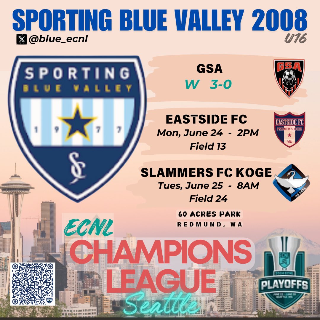 Sporting Blue Valley ECNL 08 (@blue_ecnl) on Twitter photo YES!!!! 3-0 win today vs GSA. #17 Wynn Generally with 2 goals and #6 Sophia Baker with our third. Clean sheet for our defense and GK Lauryn Welsh! Get to rest tomorrow and prepping for our next match vs Eastside on Monday, 6/24. Great job, SBV!! <a href="/PrepSoccer/">Prep Soccer ⚽️</a> <a href="/ImYouthSoccer/">ECNL/GA/Recruiting/College Soccer</a> YES!!!! 3-0 win today vs GSA. #17 Wynn Generally with 2 goals and #6 Sophia Baker with our third. Clean sheet for our defense and GK Lauryn Welsh! Get to rest tomorrow and prepping for our next match vs Eastside on Monday, 6/24. Great job, SBV!! <a href="/PrepSoccer/">Prep Soccer ⚽️</a> <a href="/ImYouthSoccer/">ECNL/GA/Recruiting/College Soccer</a>