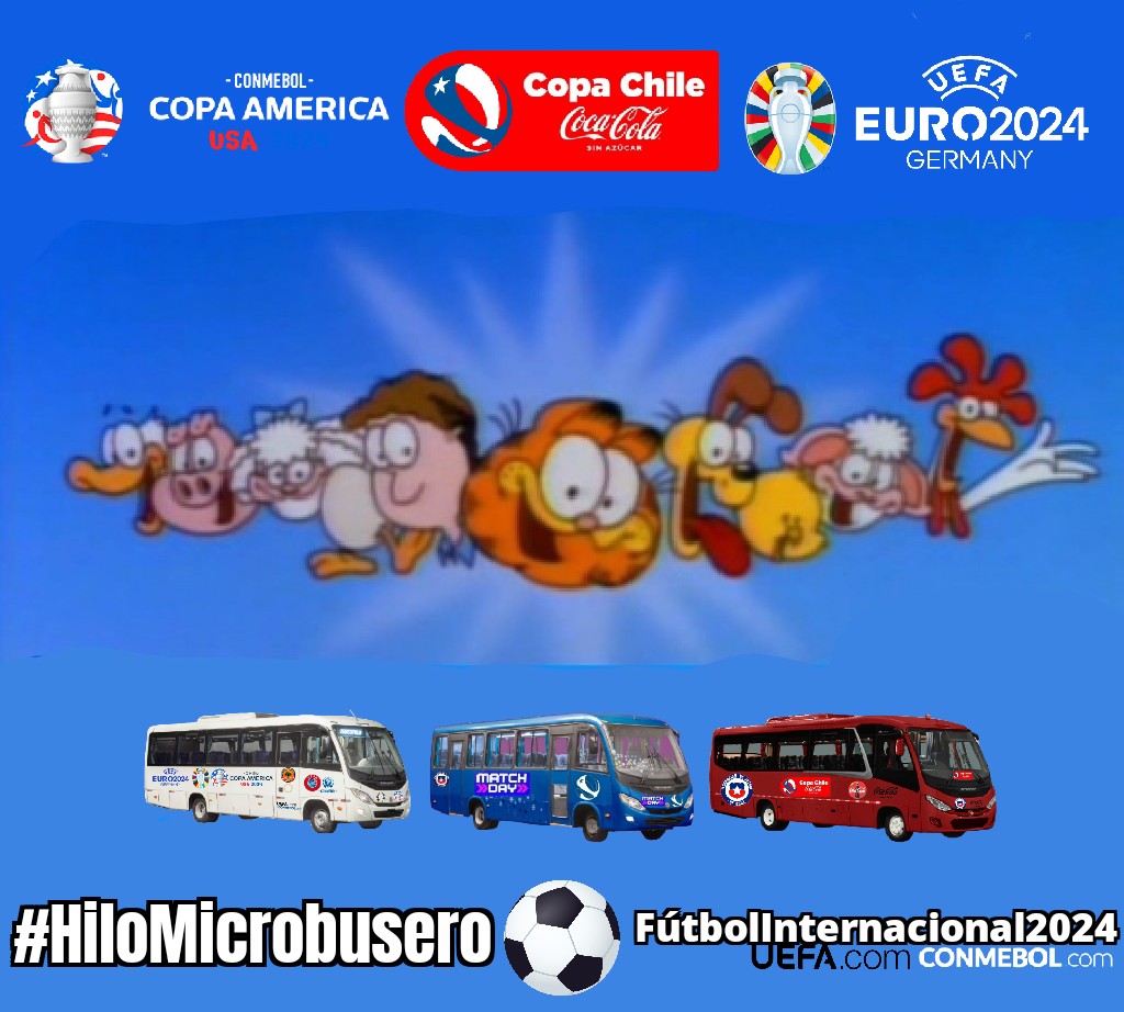 FelipeAgalaz95's tweet photo. Señoras y señores comenzamos con todo lo qué se viene en la #Euro2024, la #CopaAmerica y la #CopaChileCocaCola de la #FFCH y en esté #HiloMicrobusero al estilo Garfield y sus amigos vamos Literalmente con todo lo qué se viene en estos torneos ⚽🏟️🚍🇩🇪🇺🇸🇨🇱: https://t.co/mE2wksKsXi